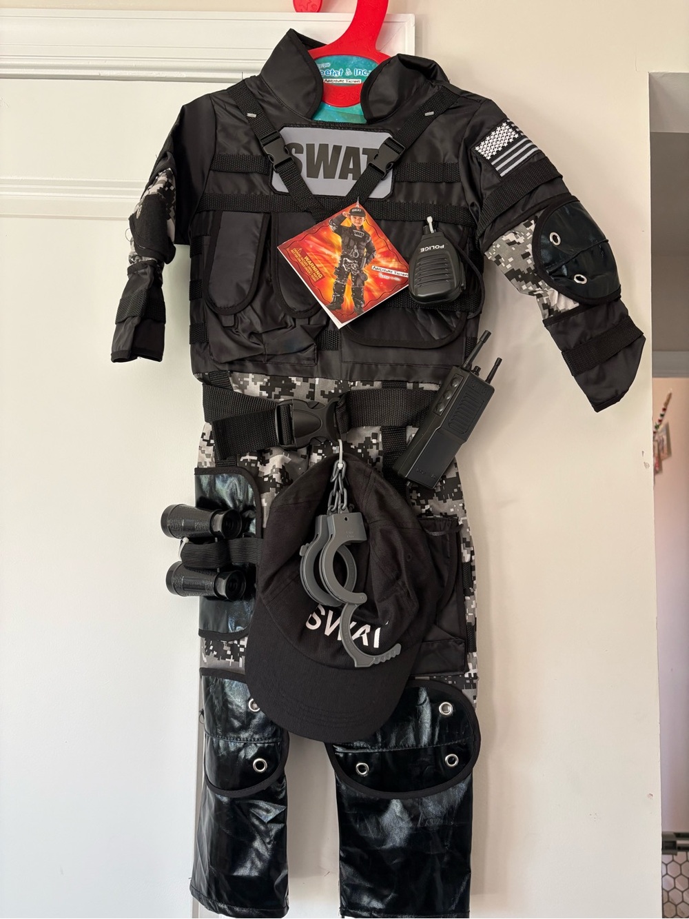 BRAND NEW Teetot Kids SWAT Team Costume with Accessories- Size 3-4
